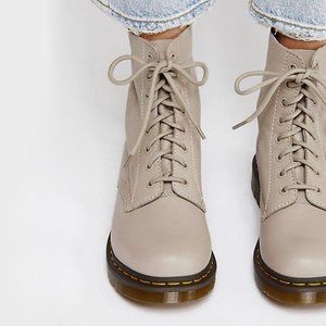 RARE Dr. Martens 1460 Pascal Taupe Combat Boots 8